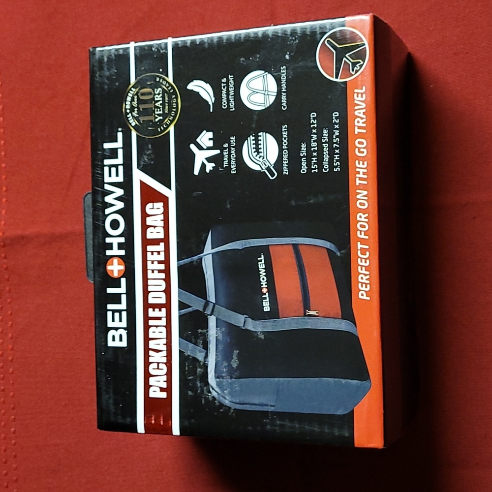 🎒Bell Howell Packable Duffle Bag
